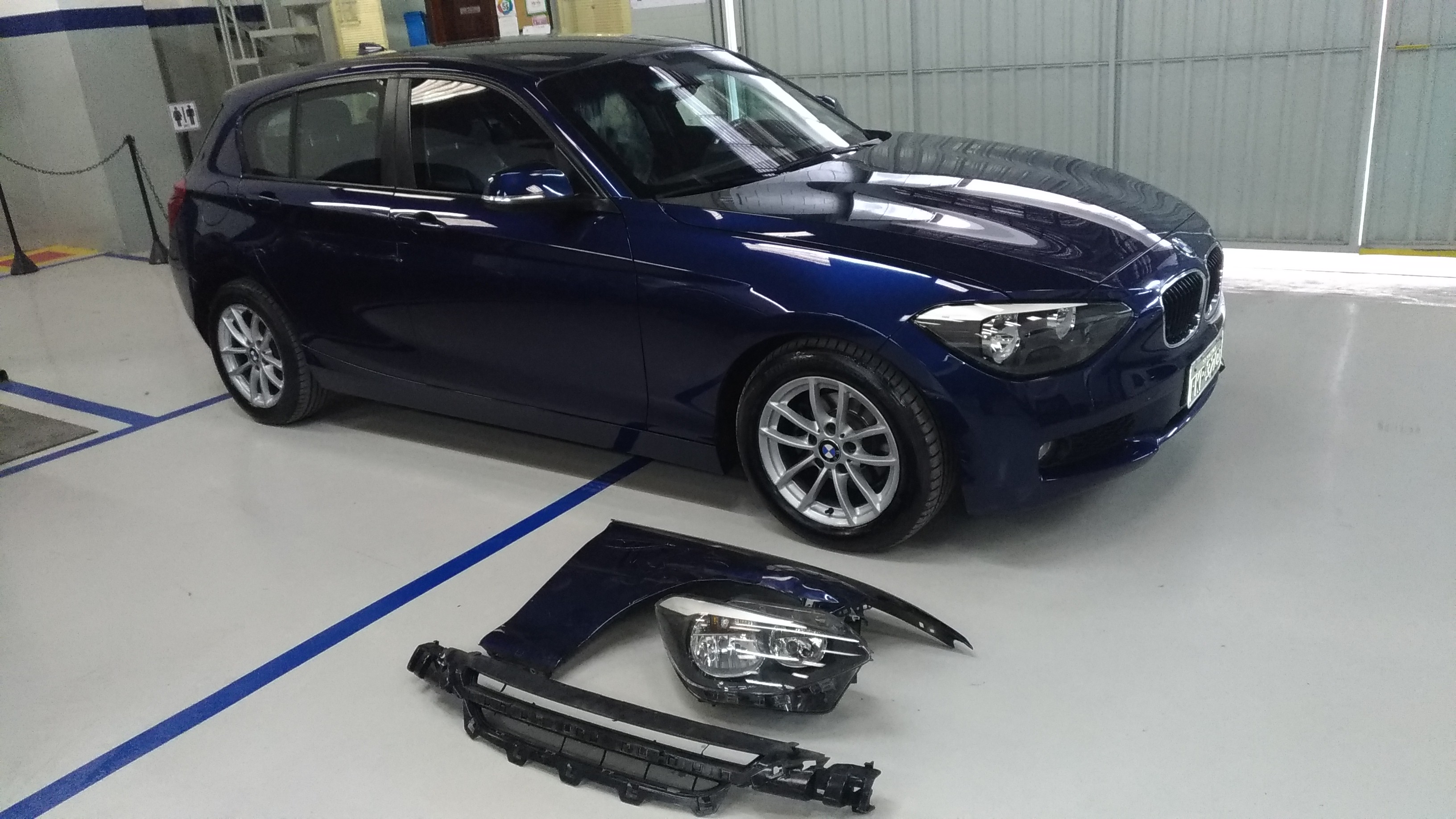 Veículo BMW após reparo completo