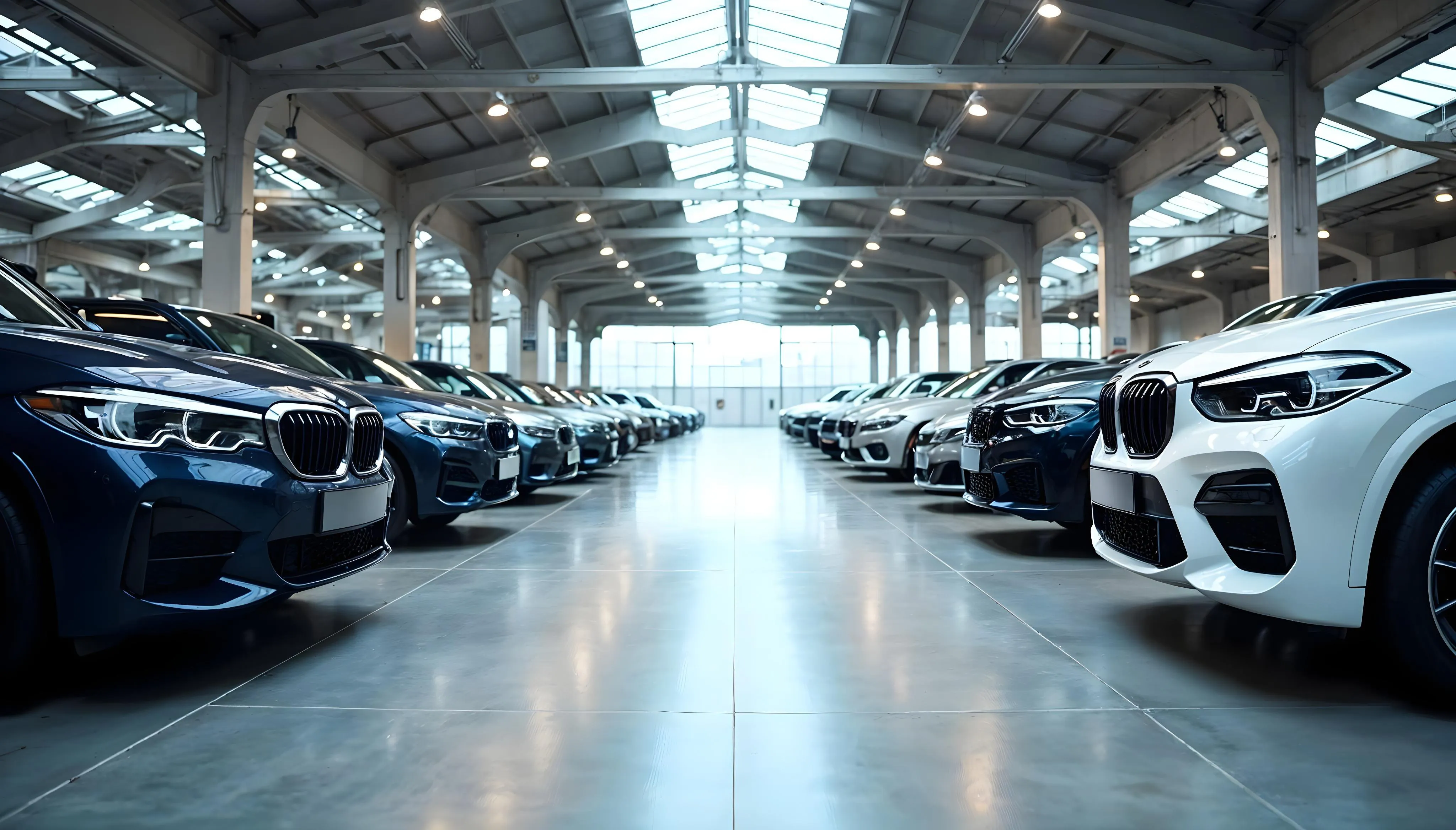 Showroom de veículos de luxo